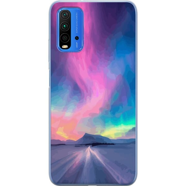 Xiaomi Redmi Note 9 4G Gennemsigtig cover Nordlys