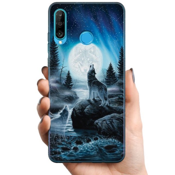 Huawei P30 lite TPU Mobilskal Wolf / Varg