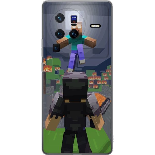 vivo X80 Pro Gjennomsiktig deksel Minecraft