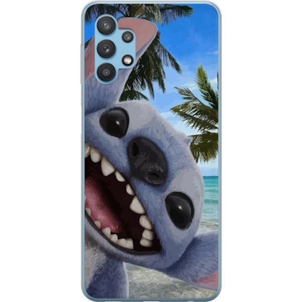 Samsung Galaxy A32 5G Läpinäkyvä kuori Stitch-matkapuhelinkotelo, jossa on suloiset ystävyysmaalaukset.