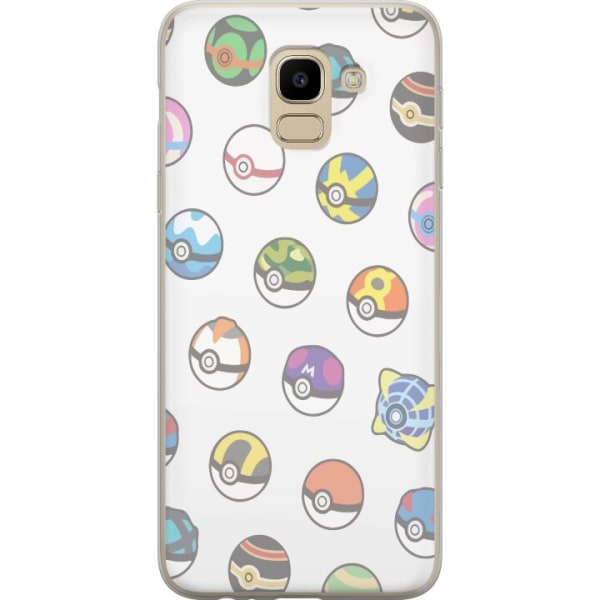 Samsung Galaxy J6 Gjennomsiktig deksel Pokemon