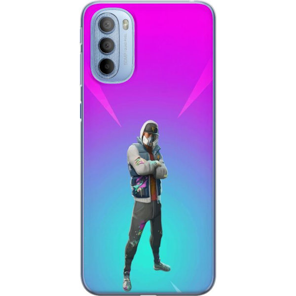 Motorola Moto G31 Genomskinligt Skal black knight fortnite