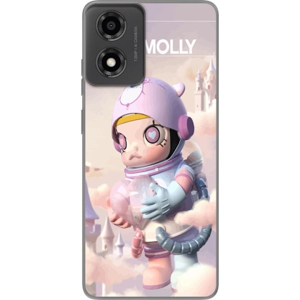 Motorola Moto E14 Läpinäkyvä kuori Mega Space Molly Care Bears Series - Share Bear Edition