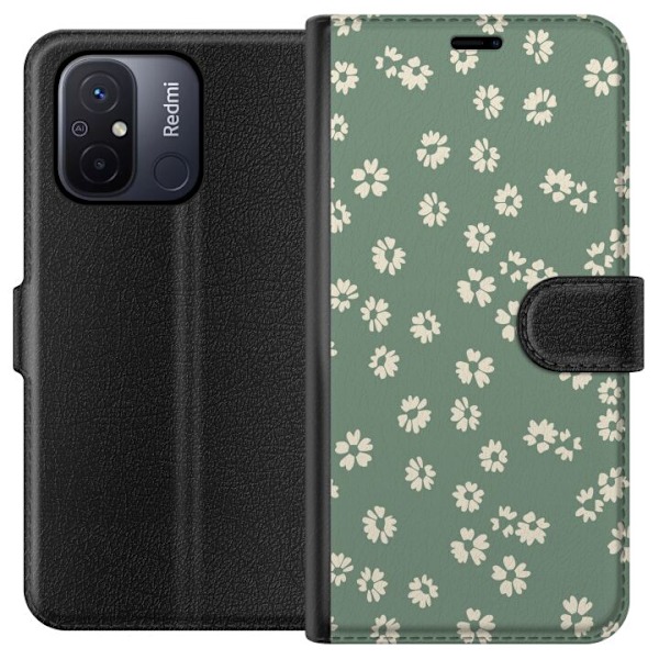 Xiaomi Redmi 12C Lompakkokotelo Kukkaisunelma - Värikäs Kukkakuvio