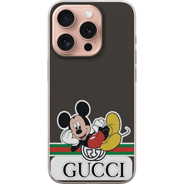 Apple iPhone 16 Pro Gjennomsiktig deksel Gucci Musse Pig