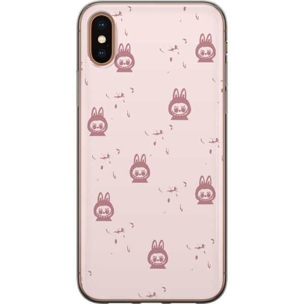 Apple iPhone X Gjennomsiktig deksel Labubu Neon Pop - Neonfarg
