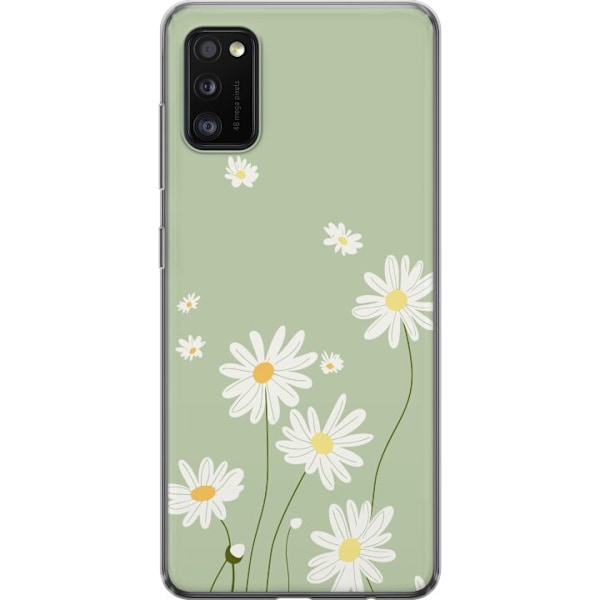 Samsung Galaxy A41 Gennemsigtig cover Præstekraver - blomstret mønster i svensk sommerstil
