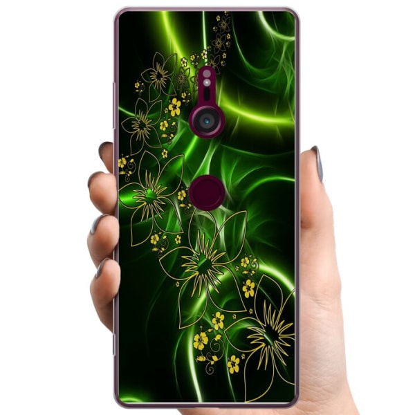 Sony Xperia XZ3 TPU Mobilcover Blomster