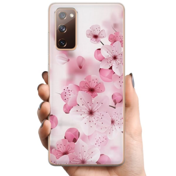 Samsung Galaxy S20 FE TPU Matkapuhelimen kuori Kirsikankukka