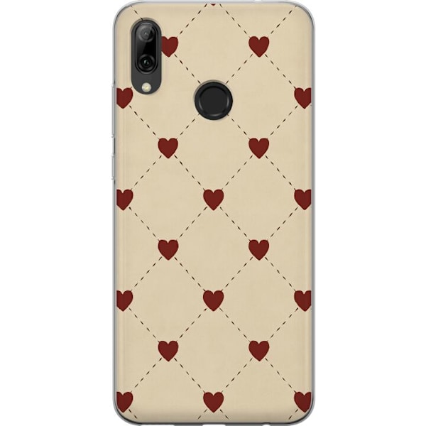 Huawei P smart 2019 Läpinäkyvä kuori Sydänverkko