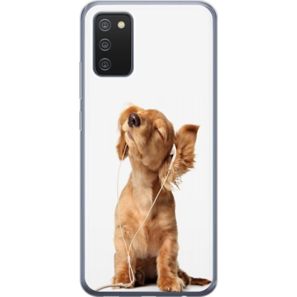 Samsung Galaxy A02s Läpinäkyvä kuori Koira