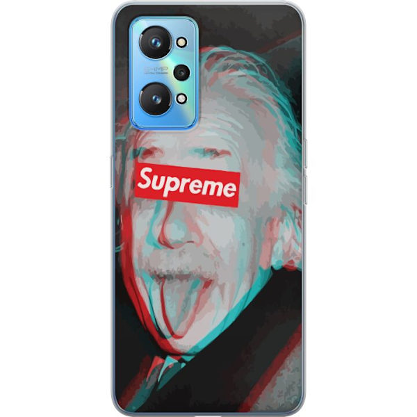 Realme GT Neo2 Gjennomsiktig deksel Supreme Albert Einstein 3D Motiv Streetwear Design Populær Vitenskap Ikonisk Grafisk Urban Kunst