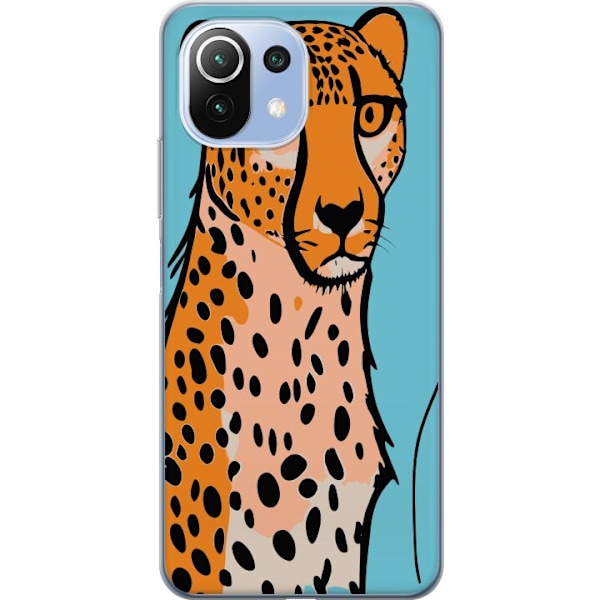 Xiaomi 11 Lite 5G NE Gennemsigtig cover Overrasket Leopard