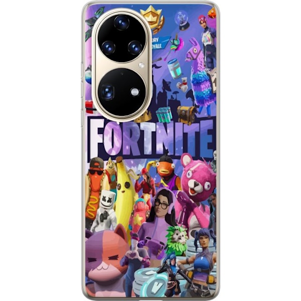 Huawei P50 Pro Gjennomsiktig deksel Fortnite Skins Emotes Batt