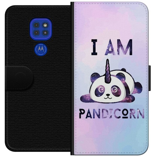Motorola Moto G9 Play Tegnebogsetui Panda Enkelt