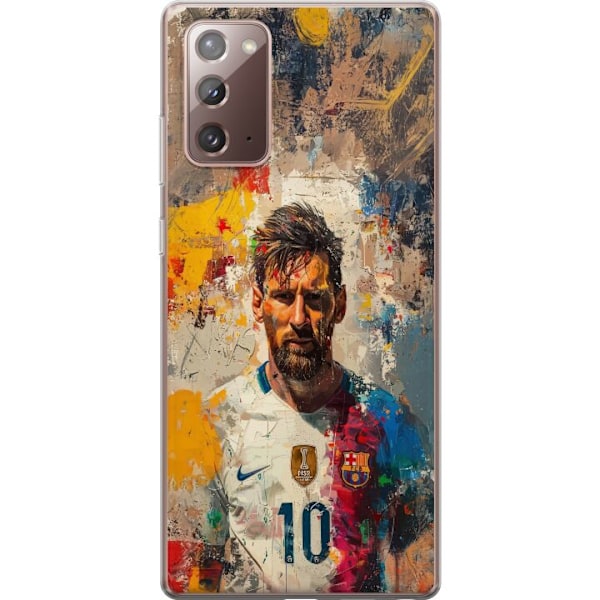 Samsung Galaxy Note20 Gjennomsiktig deksel Messi Art