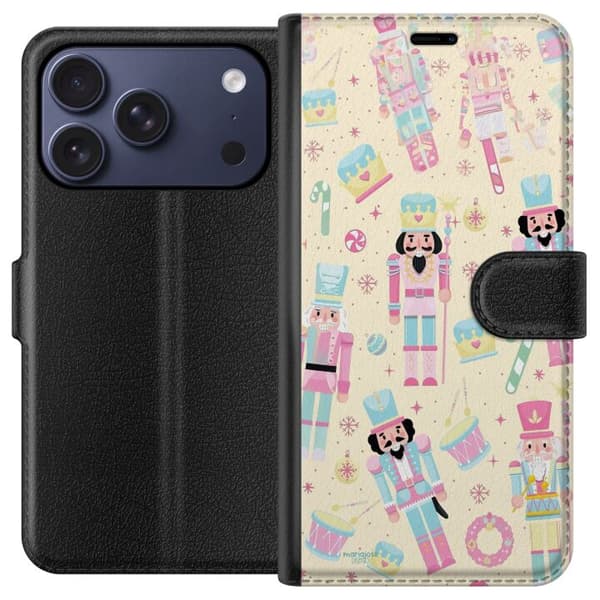 Kompatibel Tegnebogsetui til Apple iPhone 17 Pro Jul pink