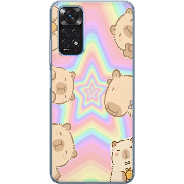 Xiaomi Redmi Note 11 Läpinäkyvä kuori Kawaii Capybara Galax