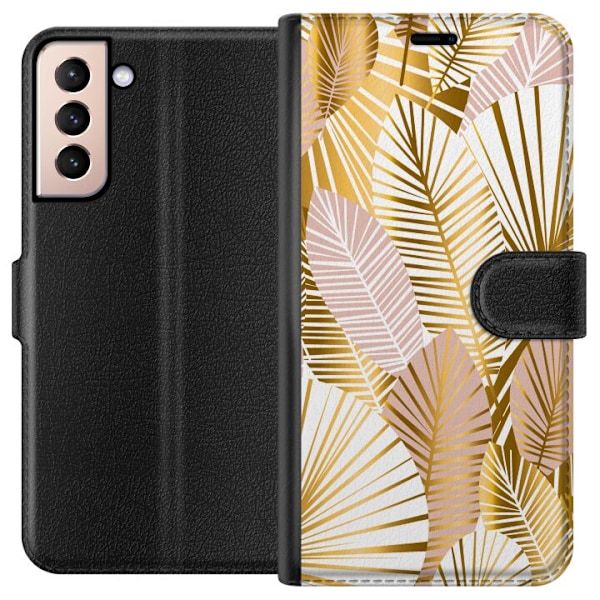 Samsung Galaxy S21 Tegnebogsetui Guld