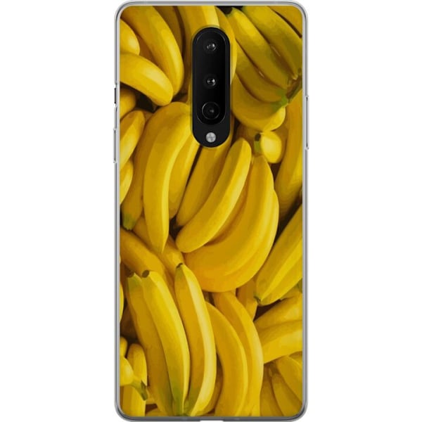 OnePlus 8 Genomskinligt Skal Banana Pattern – lekfullt mönster med gula bananer