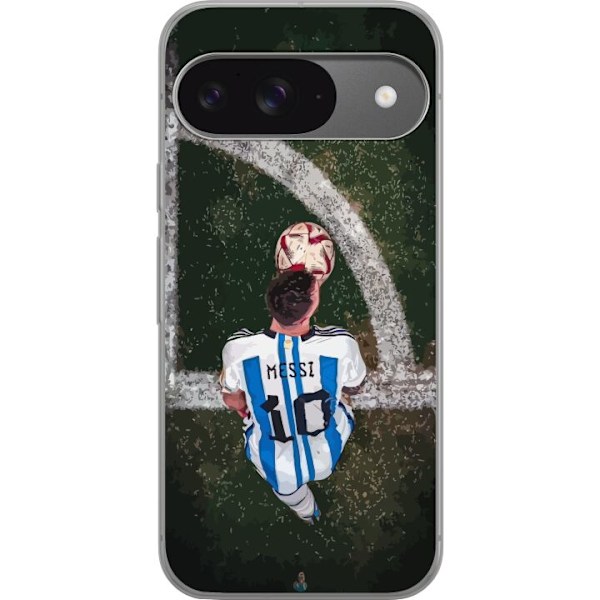 Google Pixel 9 Genomskinligt Skal Messi