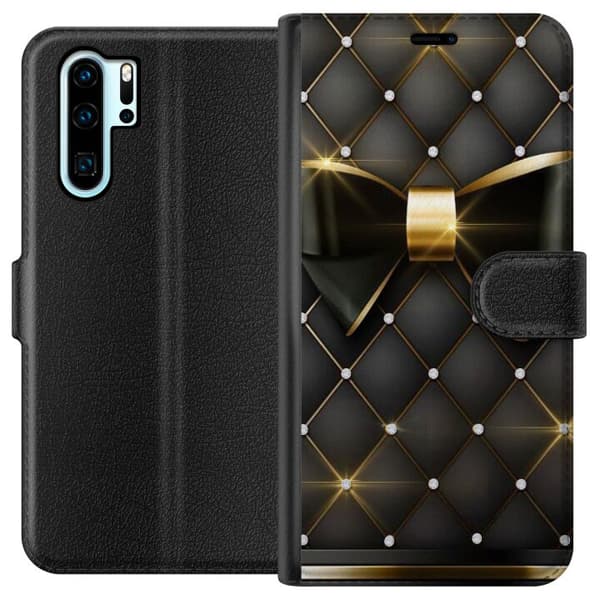 Kompatibel Tegnebogsetui til Huawei P30 Pro Guldrosen