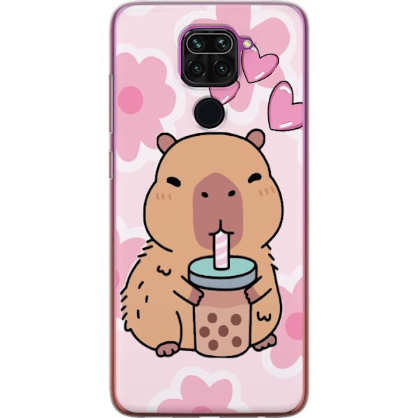 Xiaomi Redmi Note 9 Gjennomsiktig deksel Kawaii Capybara Hjert