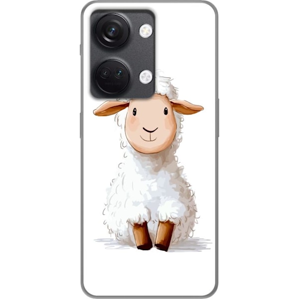 OnePlus Nord 3 Läpinäkyvä kuori Suloinen Lammas - lasten ja vauvan tuotteita sarjakuvatyyliin