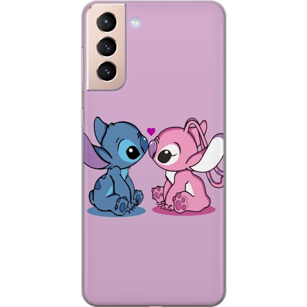 Samsung Galaxy S21 Läpinäkyvä kuori Kirjonta
