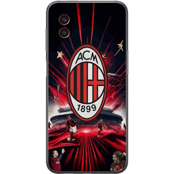 Samsung Galaxy Xcover6 Pro Gjennomsiktig deksel AC Milan