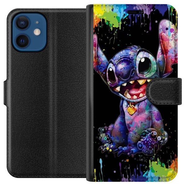 Apple iPhone 12  Tegnebogsetui Lilo og Stitch