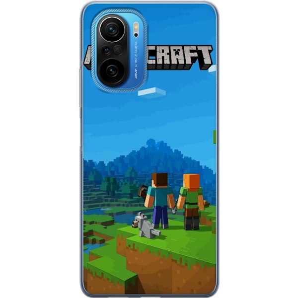 Xiaomi Poco F3 Genomskinligt Skal Minecraft Key Art