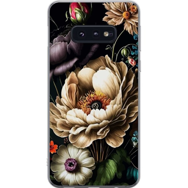 Samsung Galaxy S10e Genomskinligt Skal Blommor
