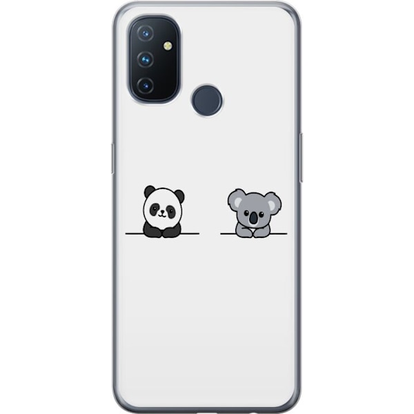 OnePlus Nord N100 Gjennomsiktig deksel Panda Koala