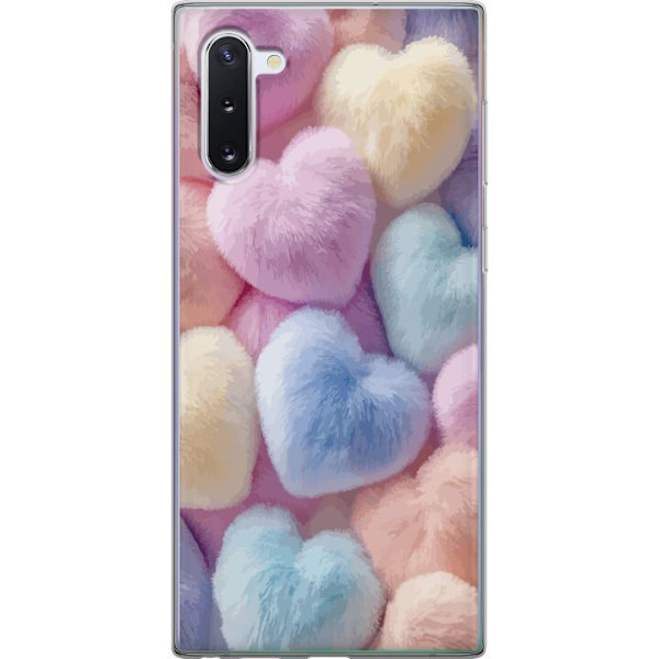 Samsung Galaxy Note10 Genomskinligt Skal Hjärtan Kärlek Grafisk Design Romantiskt Motiv Populärt Symbol Grafiskt Mönster Dekoration