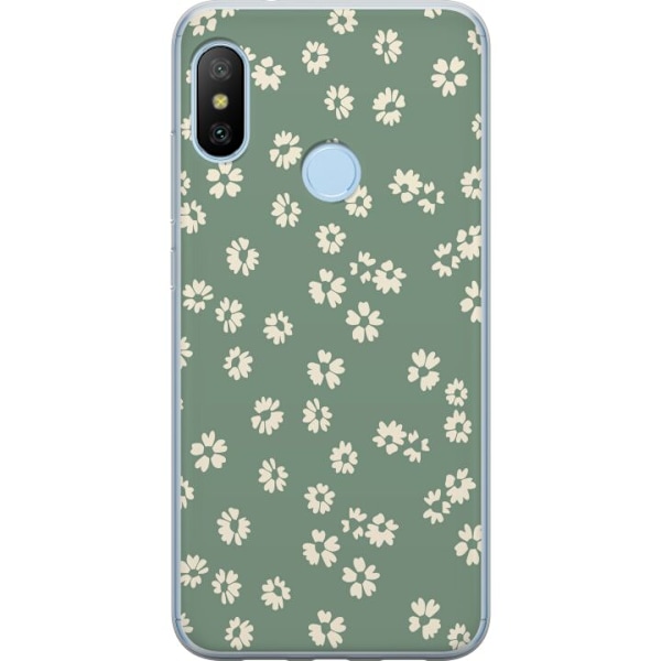 Xiaomi Mi A2 Lite Genomskinligt Skal Blomsterdröm – färggl