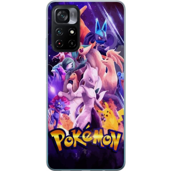 Xiaomi Poco M4 Pro 5G Gennemsigtig cover Pokémon