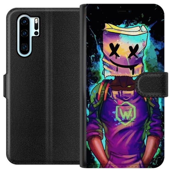 Kompatibelt Lommeboketui til Huawei P30 Pro Fortnite Marshmello