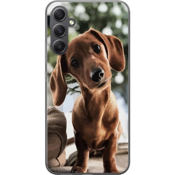 Samsung Galaxy A15 5G Läpinäkyvä kuori Nuorempi Koira