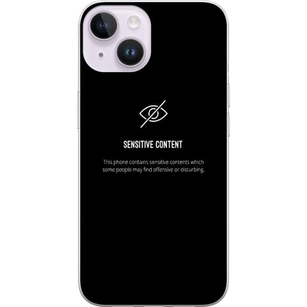 Kompatibelt Mobildeksel til Apple iPhone 14 følsomt innhold