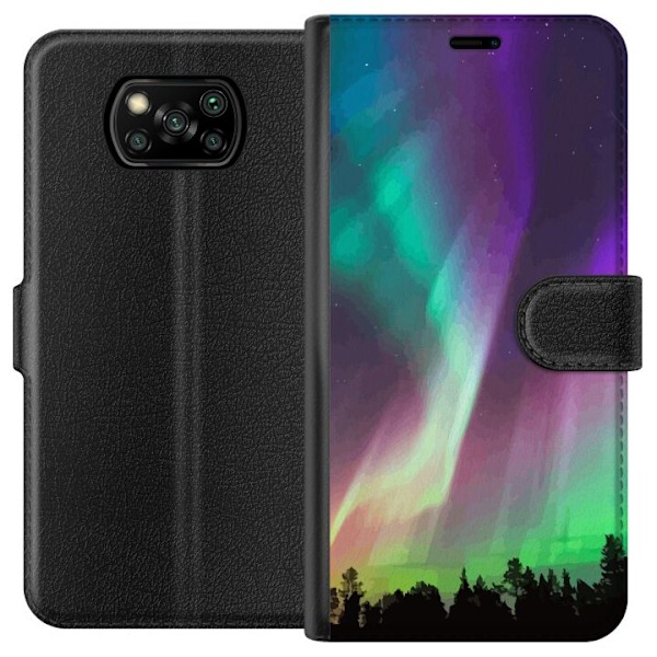 Xiaomi Poco X3 NFC Tegnebogsetui Nordlys