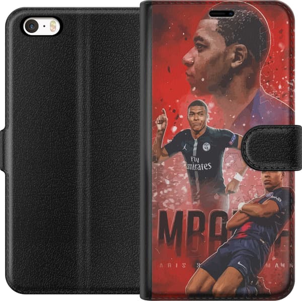 Kompatibelt Plånboksfodral till Apple iPhone SE (2016) Mbappe