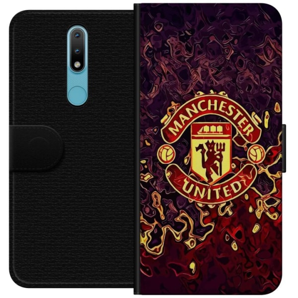 Nokia 2.4 Plånboksfodral Manchester United