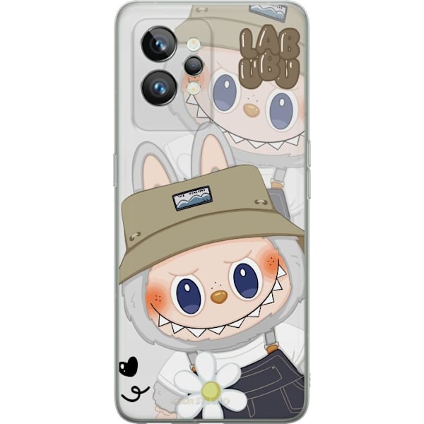 Realme GT2 Pro Gennemsigtig cover Labubu Minimal Mood - Enkel og stilren monsterdesign
