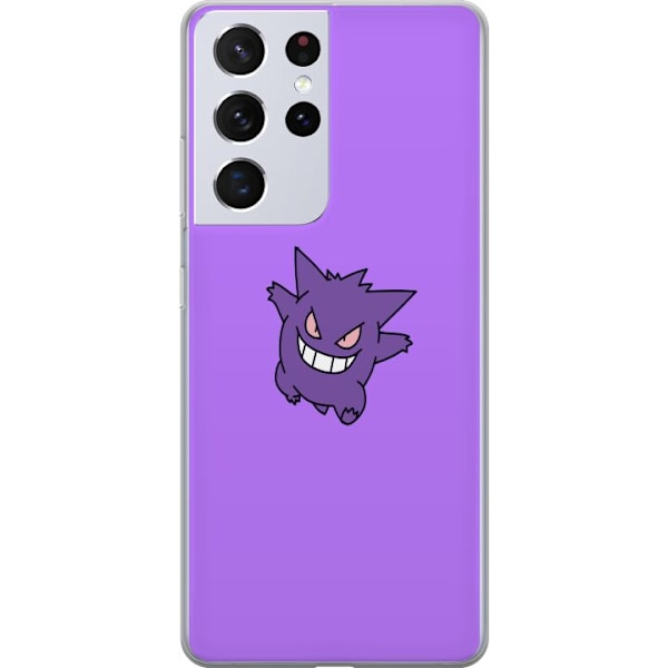 Samsung Galaxy S21 Ultra 5G Läpinäkyvä kuori Gengar Pokémo