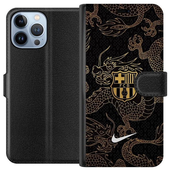 Apple iPhone 13 Pro Max Lompakkokotelo FC Barcelona