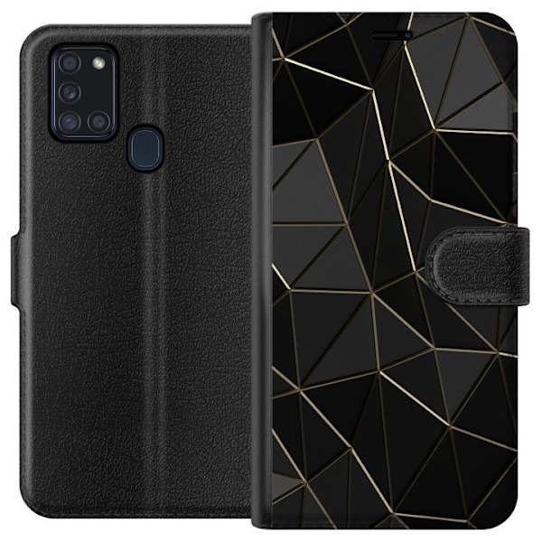 Samsung Galaxy A21s Tegnebogsetui Midnat