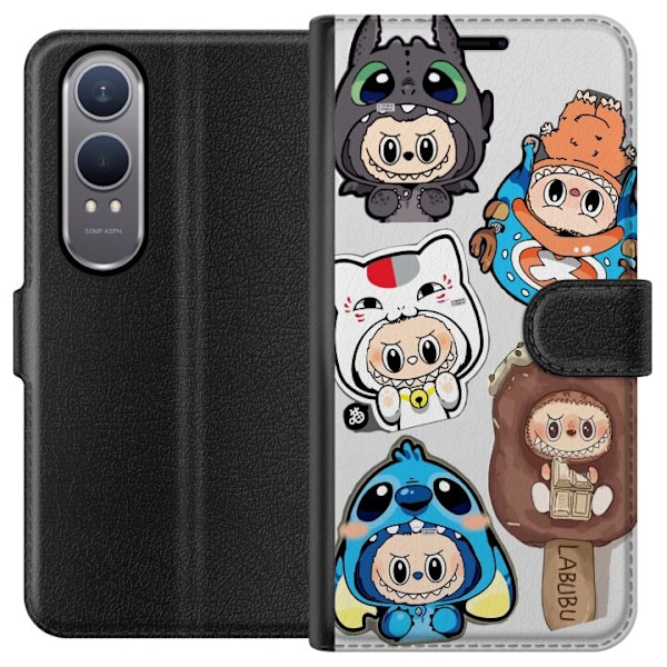 OnePlus Nord CE4 Lite Plånboksfodral Labubu figursamling –