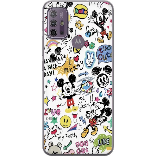 Motorola Moto G10 Gennemsigtig cover Mickey Mouse