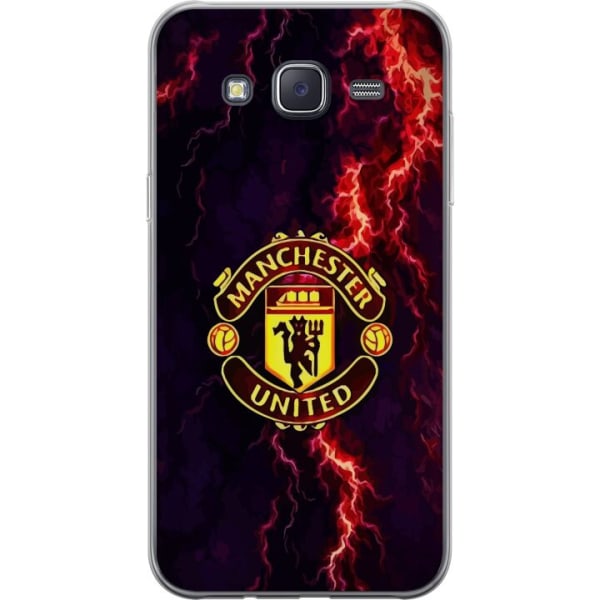 Samsung Galaxy J5 Gennemsigtig cover Manchester United